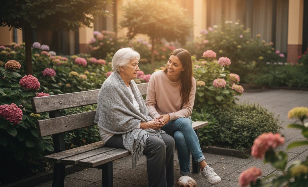 Dépression, anxiété et isolement social chez le senior : soutien psychosocial, activités motivantes et lien familial.