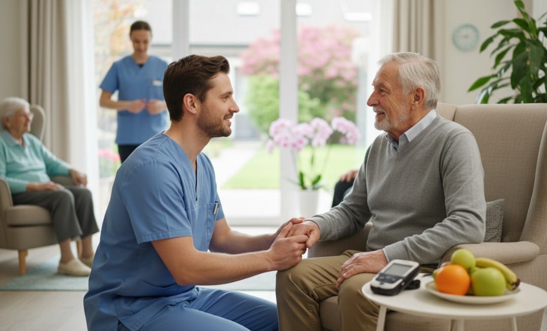 Diabète chez le senior : équilibre glycémique, prévention des hypoglycémies et accompagnement nutritionnel.