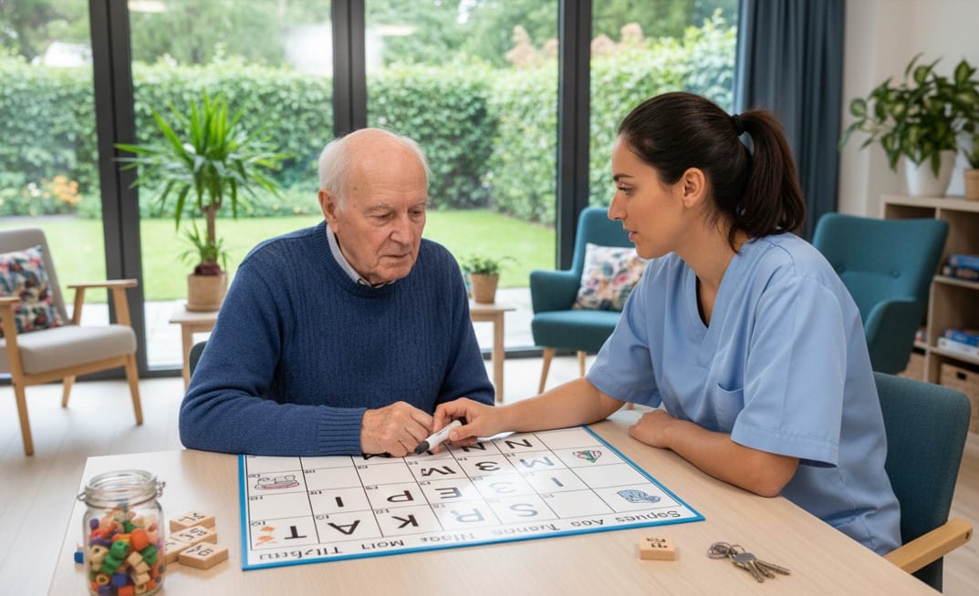 Syndrome de Korsakoff en maison de repos en Belgique : stimulation cognitive avec soignante dans une unité structurée.